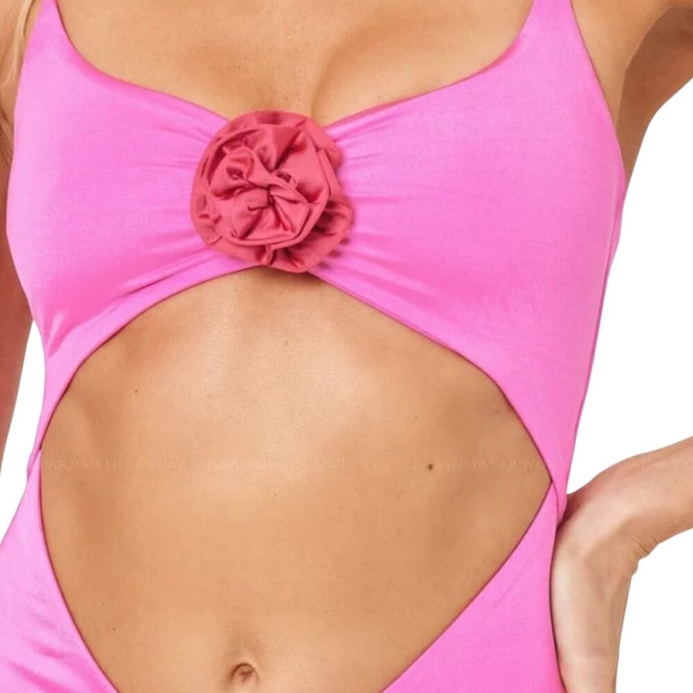 NWT! L*Space Sierra One-Piece Rose Swimsuit in Pink Quartz - Large (MSRP $169) - Picture 5 of 11